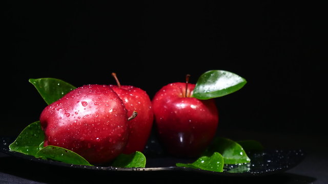 Photoshoot of fresh apple