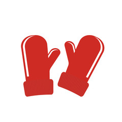 Winter gloves icon