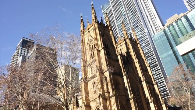 perth city cathedral timelapse.