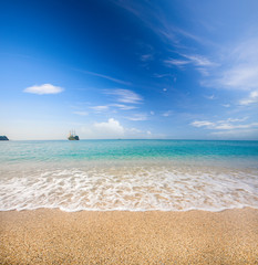 beach and beautiful tropical sea