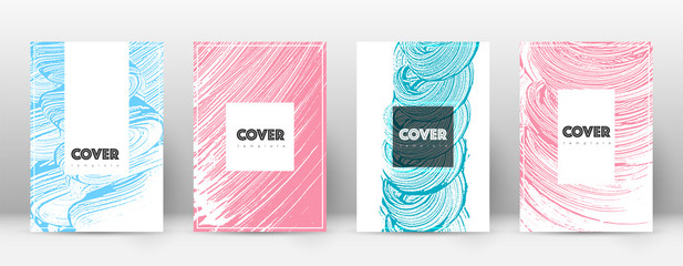 Cover page design template. Hipster brochure layou