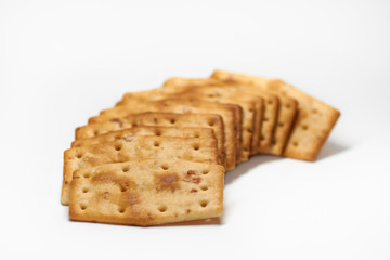 Salty Cracker in white background