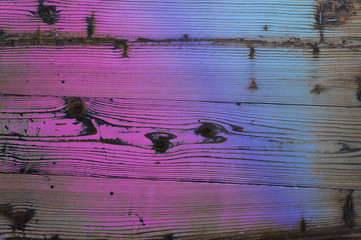 虹色の木目 板 背景素材