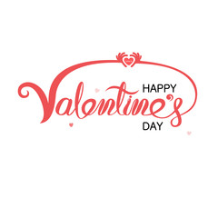 Obraz na płótnie Canvas Happy Valentines Day Typography Poster.Handwritten Calligraphy Text.Valentines romantic greeting card logo.Love Retro vintage logo style.Vector illustration