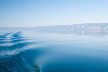 Naklejka na ściany i meble Sky and water of lake Baikal