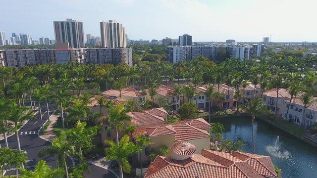 Miami aerial drone footage 4k