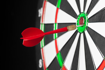 dartboard business success concept