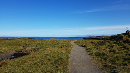 Fototapeta na wymiar Iceland, the path to the bay