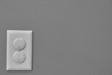 Child proofed covered electrical outlet - obrazy, fototapety, plakaty