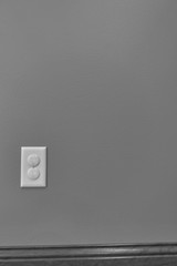 Child proofed covered electrical outlet