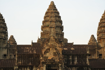 Siem Reap,Cambodia-January 11, 2019: Angkor Wat South Gallery in Siem Reap, Cambodia. 
