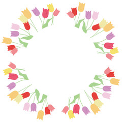 Illustration of tulip frame.
