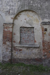Altes Zugemauertes Rundbogen Fenster