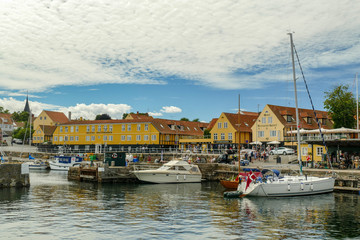Fototapeta na wymiar Hafen in Svaneke, Bornholm