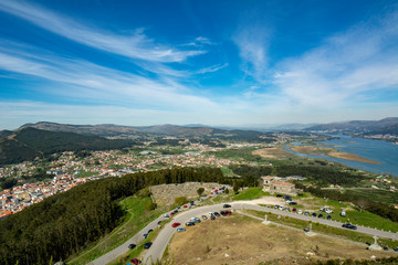 Fototapeta na wymiar celtic citania in Santa Tegla mont, in Galicia