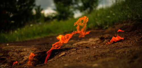The living fires of Lopatari village, Buzau county, Romania