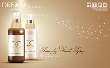 Cosmetic serum skin care cream packaging 