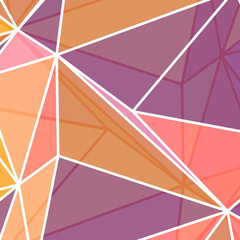 Fototapeta na wymiar Low poly abstract in coral colours