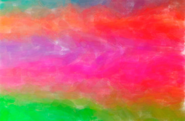 Abstract illustration of green, pink Watercolor background