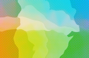 Abstract illustration of green, pink, red, yellow Dots background