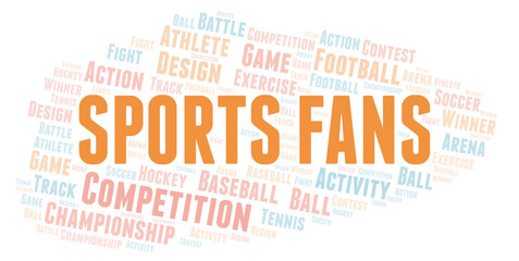 Sports Fans word cloud.