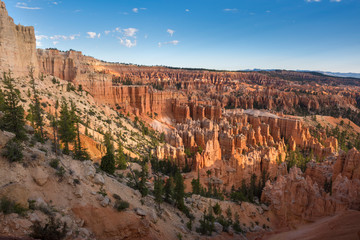 landscape on the bryce canyon in the united states of america