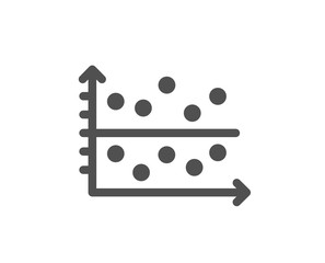 Dot plot graph icon