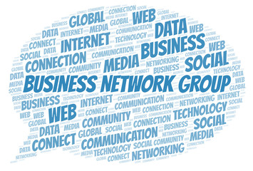 Business Network Group word cloud.