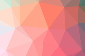 Illustration of abstract Red horizontal low poly background. Beautiful polygon design pattern.