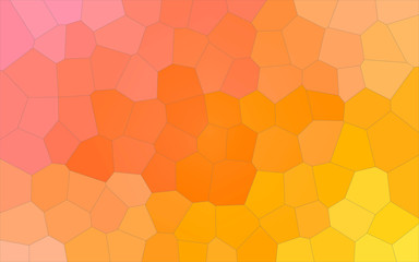 Lovely abstract illustration of pink, orange, yellow and purple pastel Big hexagon. Useful background for your prints.