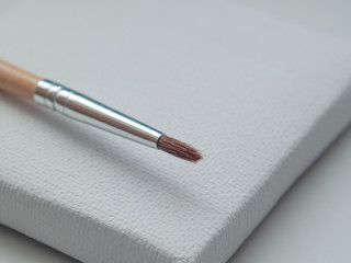 Fototapeta premium brush and canvas