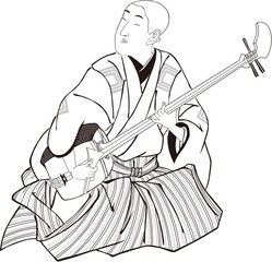 Keisei Ichikawa Denzo　白黒