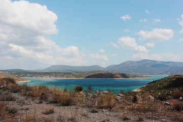 Natural Lake Yliki of Boeotia central Greece Europe
