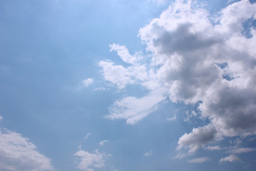 Sky background with clouds