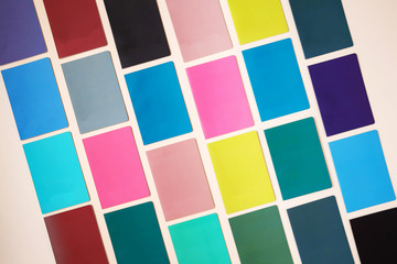 notes of various colors. colorful notes.