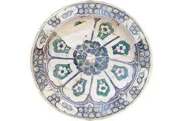 Fototapeta na wymiar Old Cyprus Plate, isoleted background
