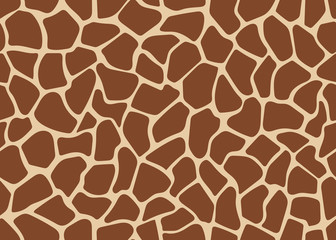 Motif girafe coloré sans couture. Image vectorielle