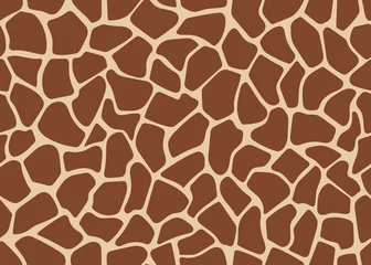 Wallpaper murals Animals skin Seamless colorful giraffe pattern. Vector image