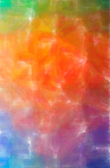 Abstract illustration of orange, purple Watercolor background