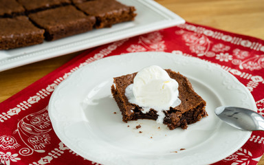 Chocolate brownie portions