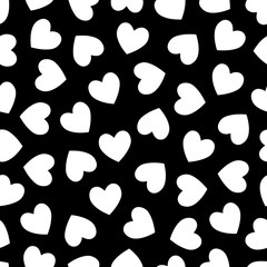 Hearts vector background. Valentines day card, greeting, wedding, symbol. Seamless hearts pattern