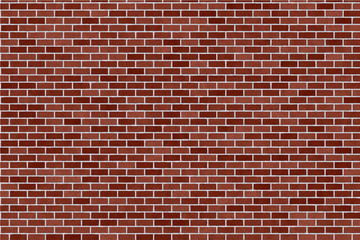 Red brown brick wall abstract background. Texture of bricks. Vector illustration
