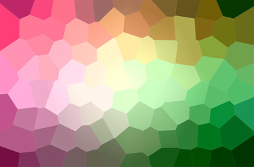 Fototapeta na wymiar Abstract illustration of green, pink, red Big Hexagon background
