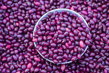Close-up Of Grain red beans.
