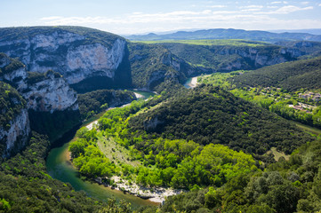 View of Ardeche Gorges