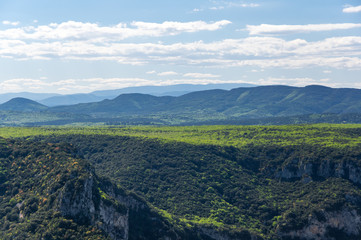 View of Ardeche Gorges