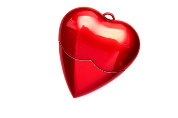 Red Heart shape love flash drive
