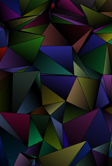 Fototapeta premium Triangular 3d, modern background