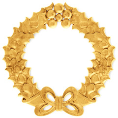 Gilded stucco, collection gold cartouche