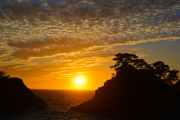 堂ヶ島の夕陽